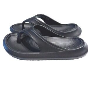 Avia Black Flip Flop Sandals Size 7 Slip On Comfort‎ Slides Women's